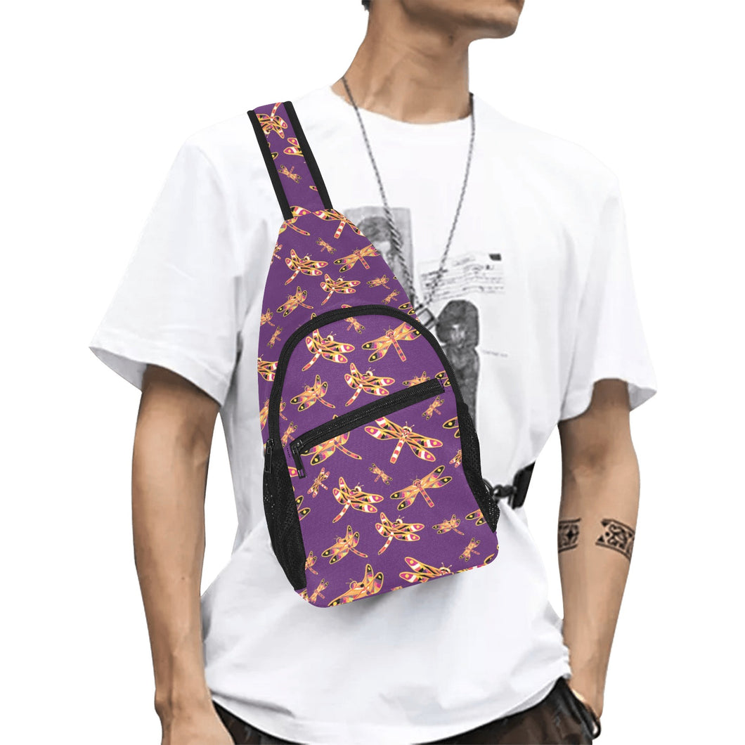 Gathering Yellow Purple Chest Bag