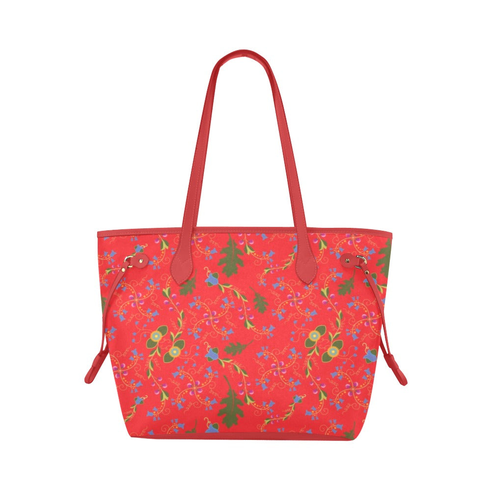 Vine Life Scarlet Clover Canvas Tote Bag