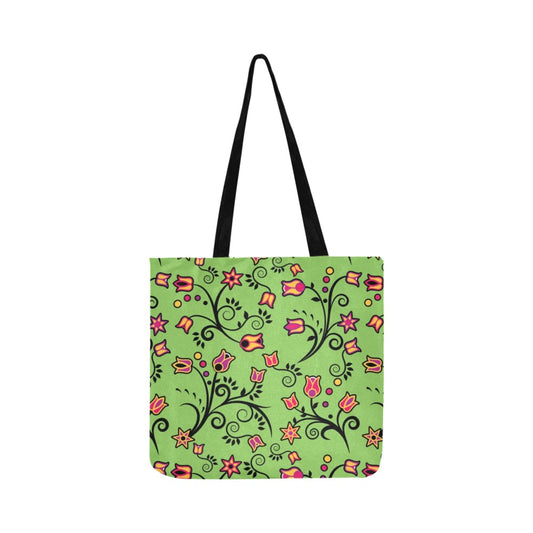 LightGreen Yellow Star Reusable Shopping Bag