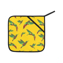 Load image into Gallery viewer, Red Swift Yellow Oven Mitt &amp; Pot Holder
