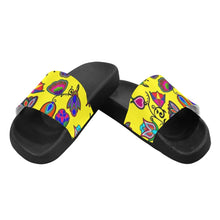 Load image into Gallery viewer, Indigenous Paisley Yellow Men&#39;s Slide Sandals
