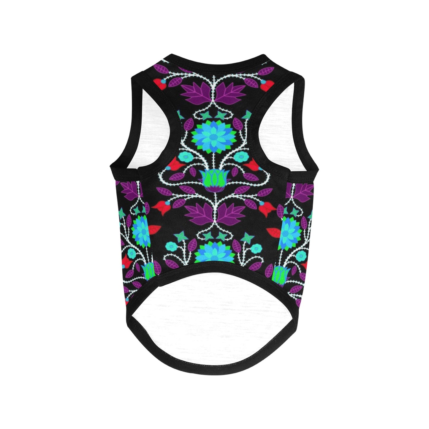 Floral Beadwork Four Clans Winter Pet Tank Top
