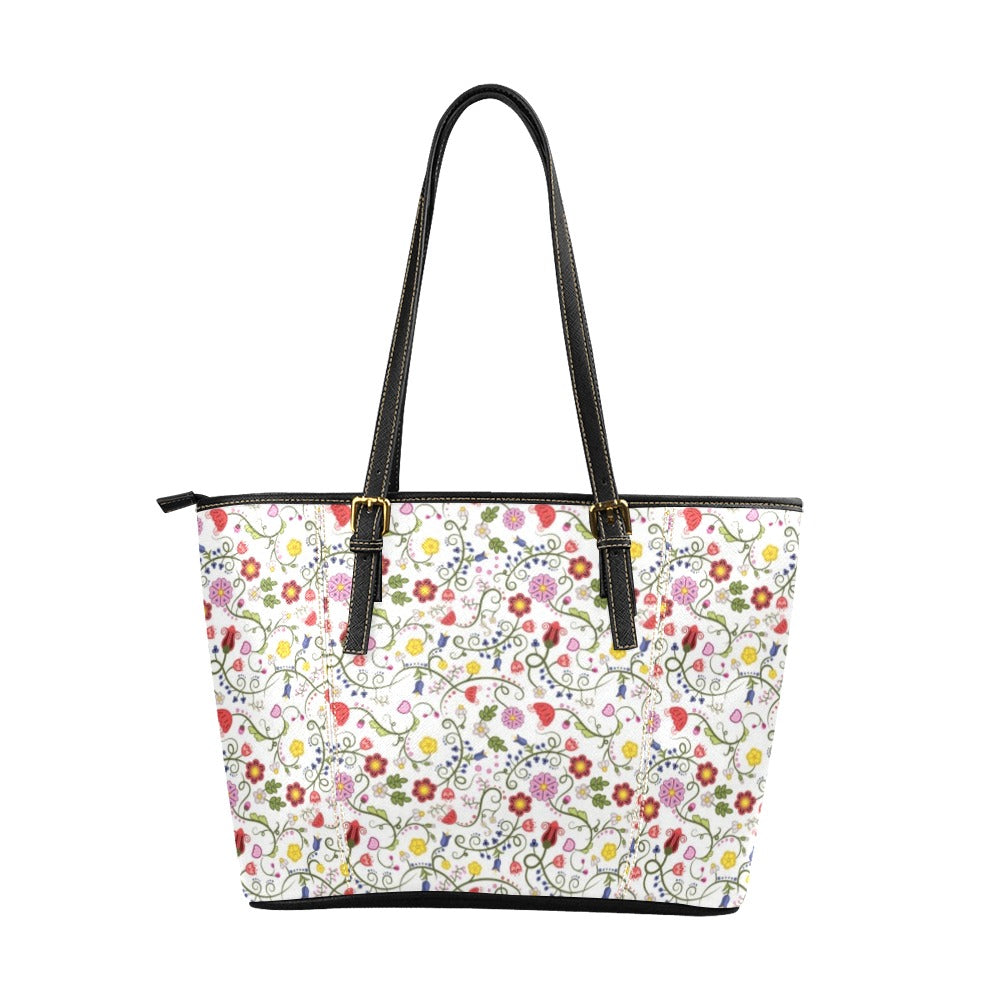 Nipin Blossom Leather Tote Bag