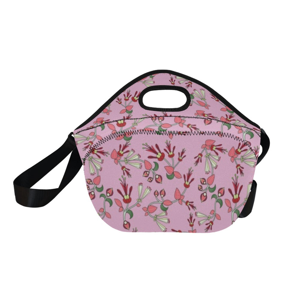 Strawberry Floral Neoprene Lunch Bag/Large