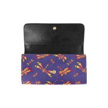 Load image into Gallery viewer, Gathering Purple Women&#39;s Trifold Wallet
