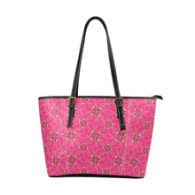 Load image into Gallery viewer, Willow Bee Bubblegum Leather Tote Bag
