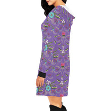 Load image into Gallery viewer, First Bloom Royal Hoodie Dress
