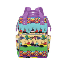 Load image into Gallery viewer, Prairie Bison Multi-Function Diaper Backpack/Diaper Bag
