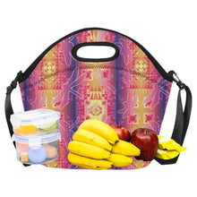 Load image into Gallery viewer, Kaleidoscope Dragonfly Neoprene Lunch Bag/Large
