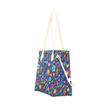 Load image into Gallery viewer, Bee Spring Twilight Clover Canvas Tote Bag
