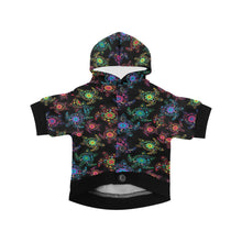 Load image into Gallery viewer, Neon Floral Turtle Pet Dog Hoodie
