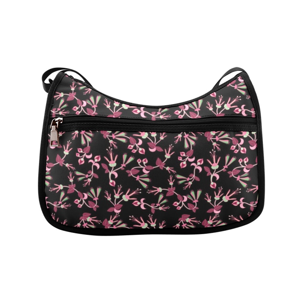 Floral Green Black Crossbody Bags