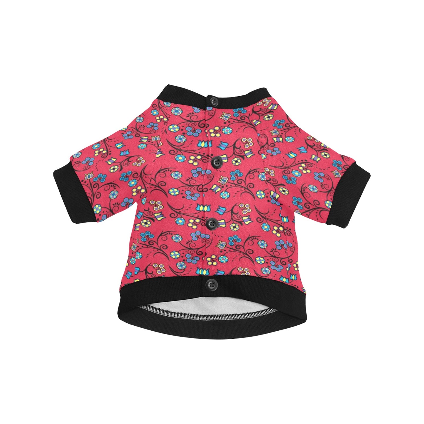 Blue Trio Cardinal Pet Dog Round Neck Shirt