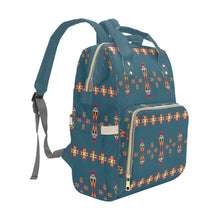 Load image into Gallery viewer, Four Directions Lodges Ocean Multi-Function Diaper Backpack/Diaper Bag
