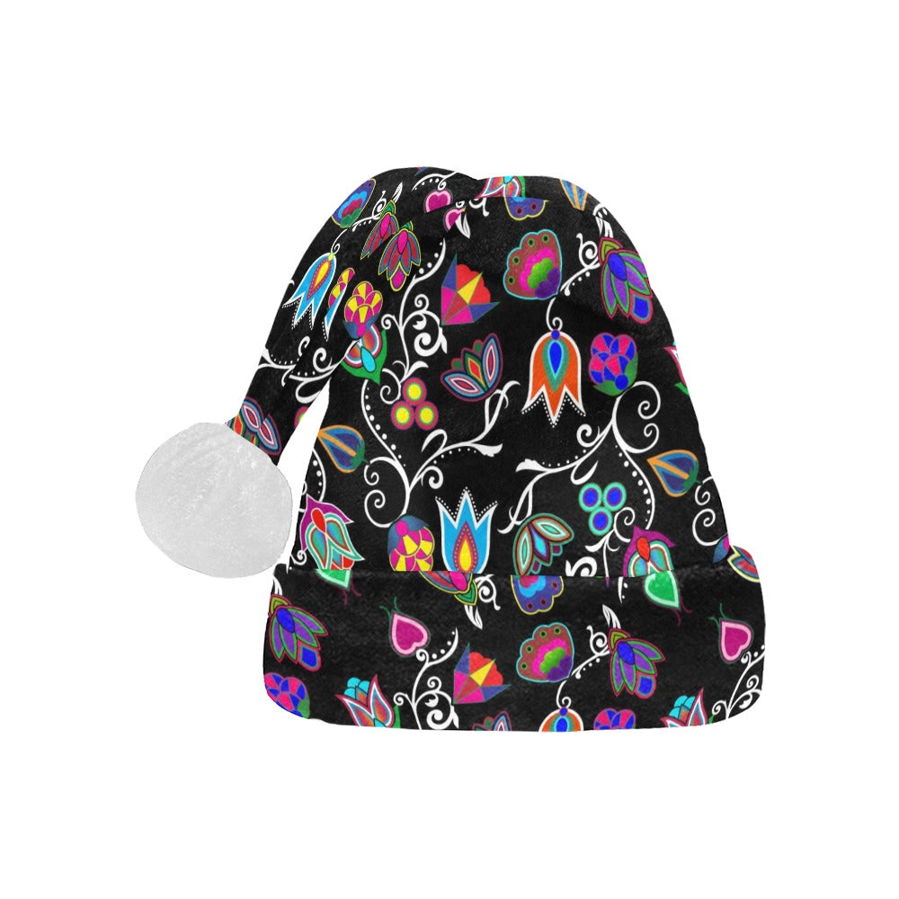 Indigenous Paisley Black Santa Hat