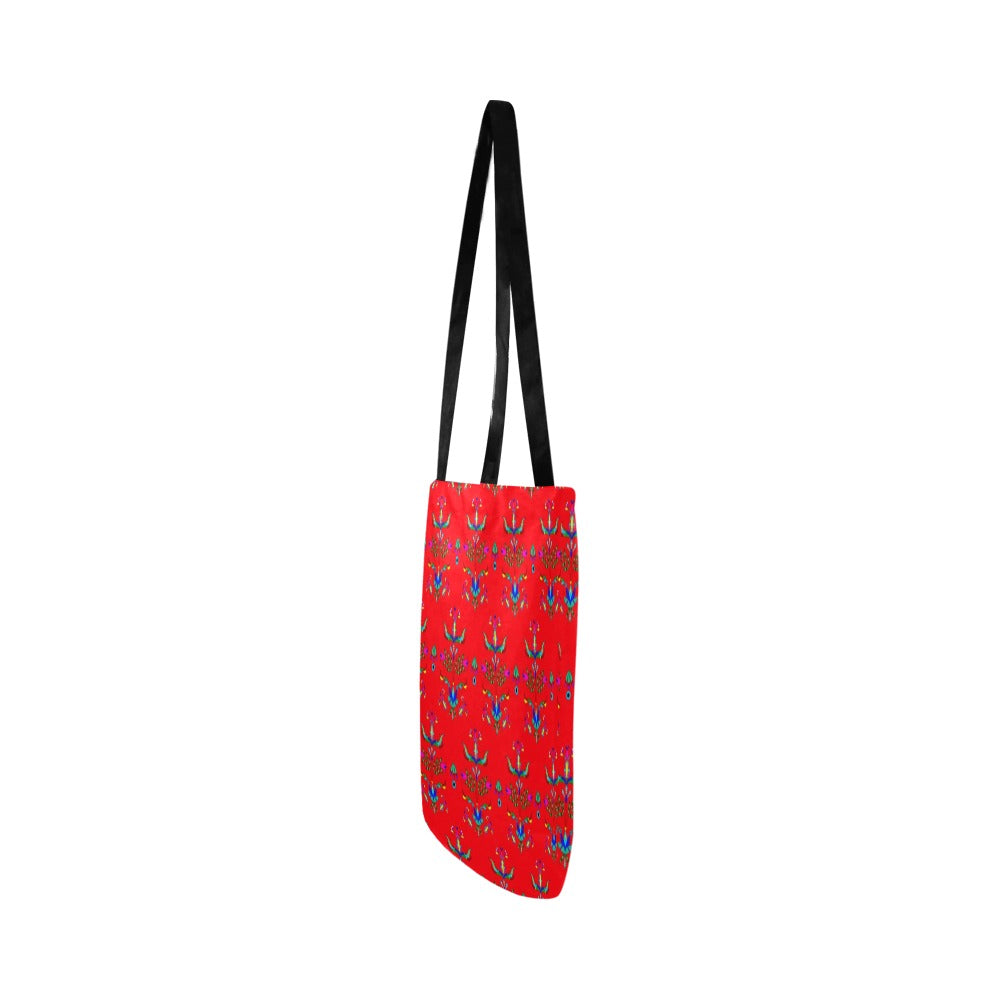 Dakota Damask Red Reusable Shopping Bag