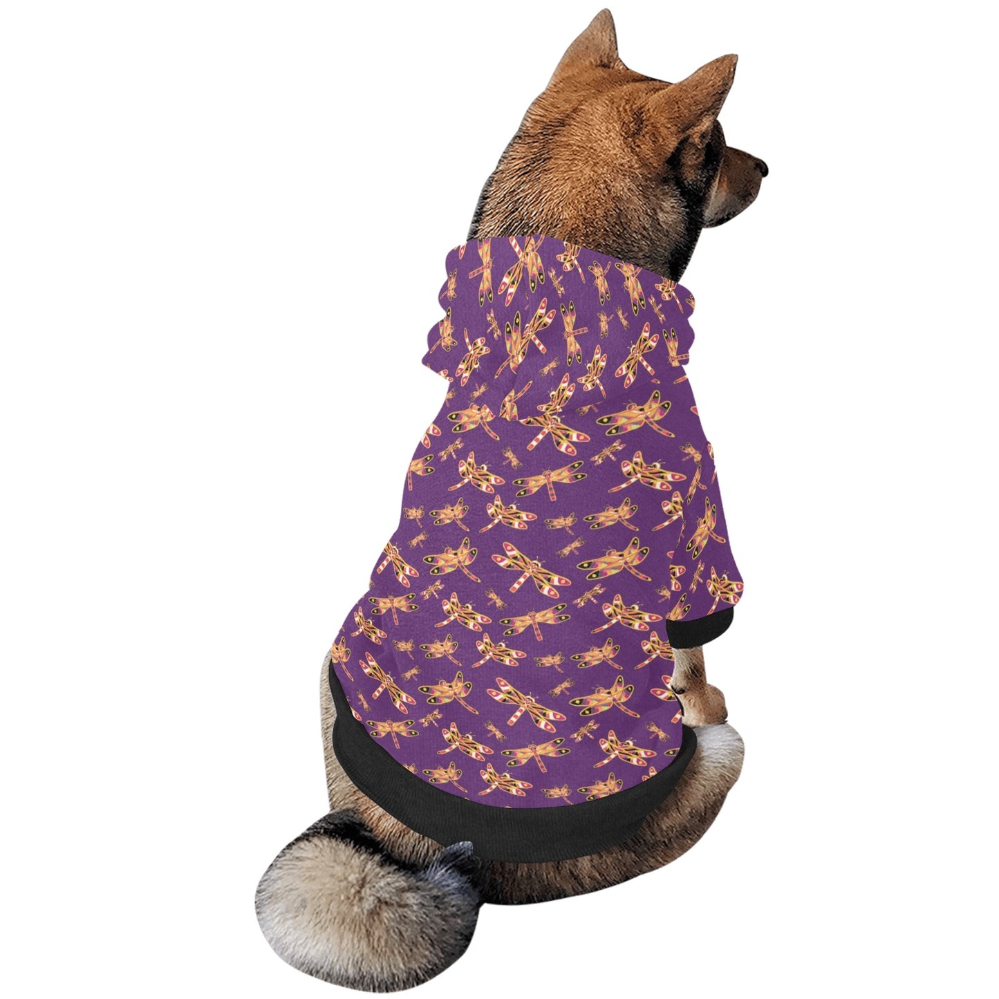 Gathering Yellow Purple Pet Dog Hoodie