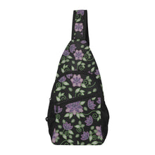 Load image into Gallery viewer, Purple Beaded Rose Chest Bag
