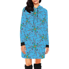 Load image into Gallery viewer, Willow Bee Saphire Hoodie Dress
