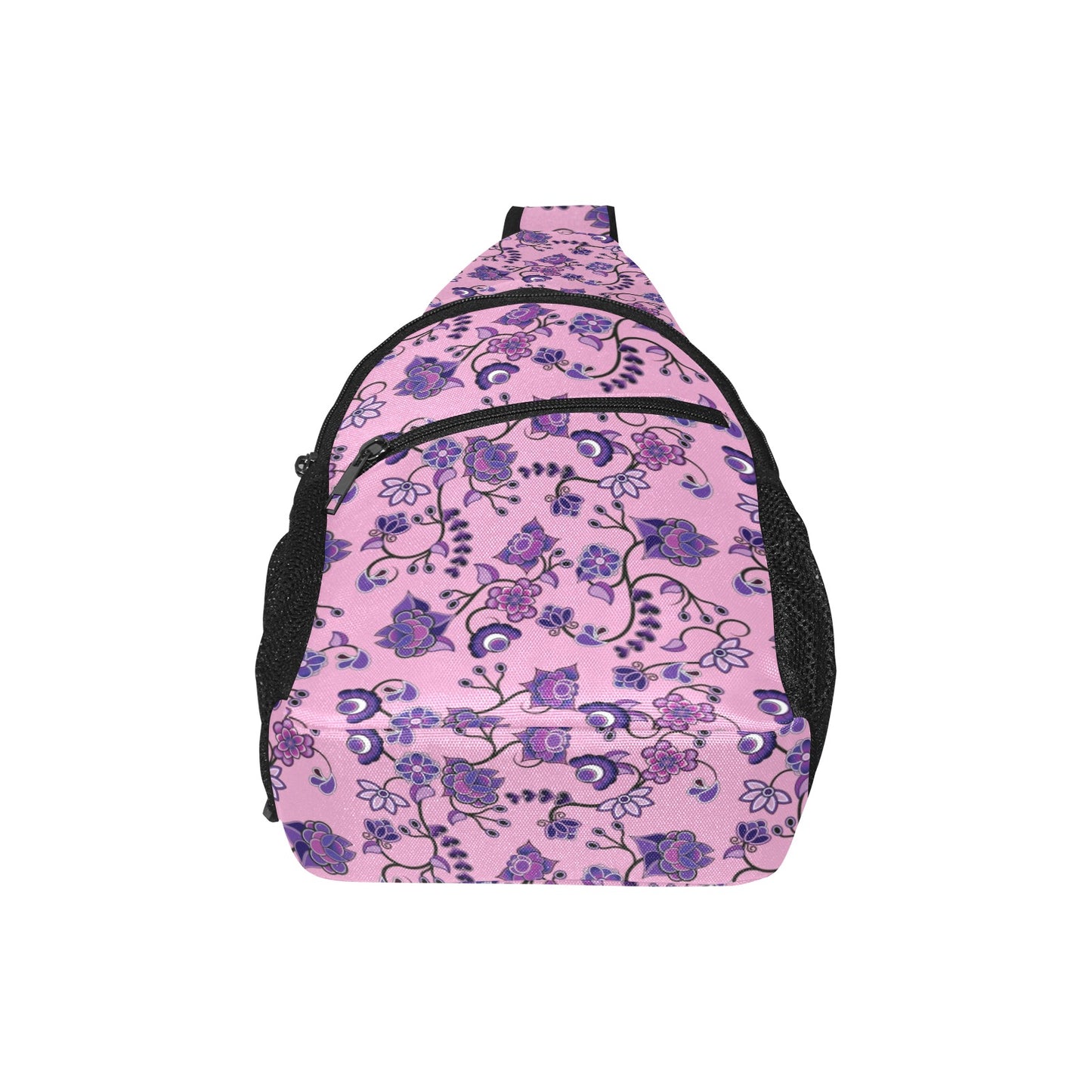 Purple Floral Amour Chest Bag