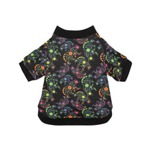 Load image into Gallery viewer, Neon Floral Bears Pet Dog Round Neck Shirt
