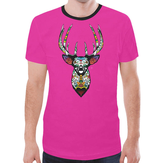 Elk Spirit Guide (Pink) New T-shirt for Men