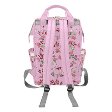 Load image into Gallery viewer, Strawberry Floral Multi-Function Diaper Backpack/Diaper Bag
