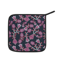 Load image into Gallery viewer, Beaded Pink Oven Mitt &amp; Pot Holder
