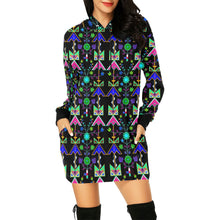 Load image into Gallery viewer, Itaopi Black Hoodie Dress
