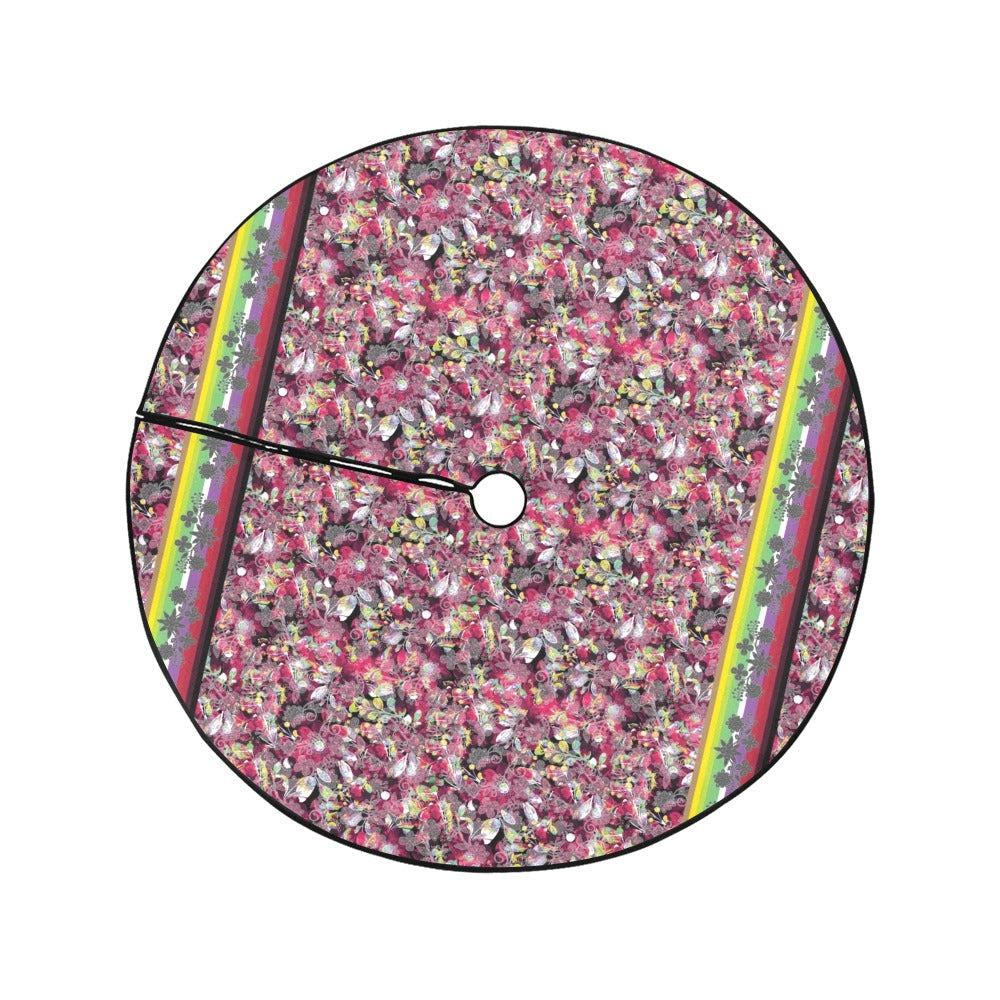 Culture in Nature Maroon Tree Skirt
