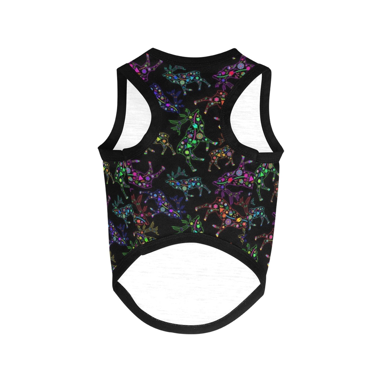 Neon Floral Elks Pet Tank Top