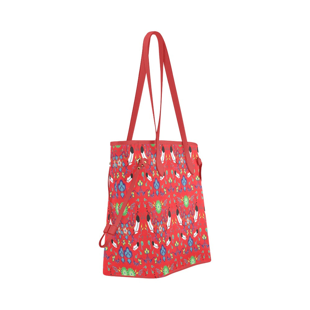 New Growth Vermillion Clover Canvas Tote Bag