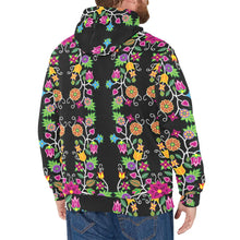 Load image into Gallery viewer, Floral Beadwork Men&#39;s Long Sleeve Fleece Hoodie
