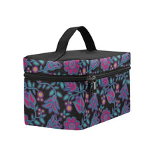 Load image into Gallery viewer, Beaded Nouveau Coal Cosmetic Bag
