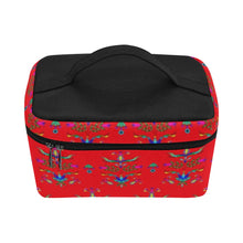 Load image into Gallery viewer, Dakota Damask Red Cosmetic Bag/Large
