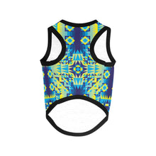 Load image into Gallery viewer, Kaleidoscope Jaune Bleu Pet Tank Top
