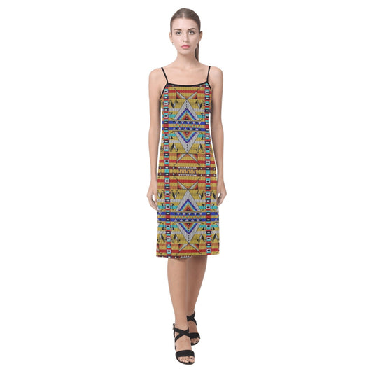 Medicine Blessing Yellow Alcestis Slip Dress