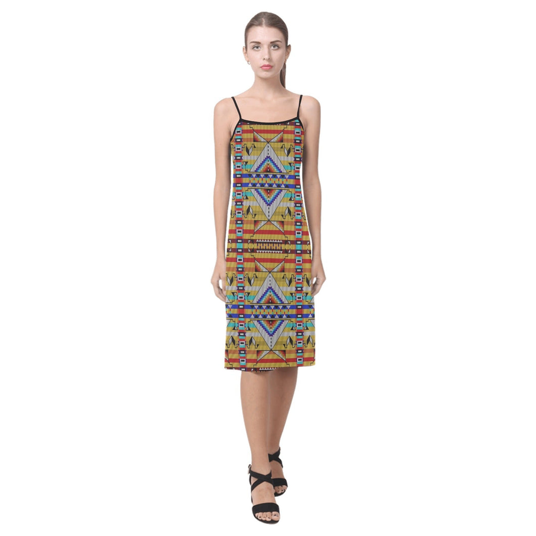 Medicine Blessing Yellow Alcestis Slip Dress