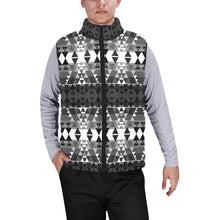 Load image into Gallery viewer, Writing on Stone Black and White Men&#39;s Padded Vest Jacket
