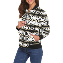 Load image into Gallery viewer, Black Rose Winter Canyon Bomber Jacket for Women
