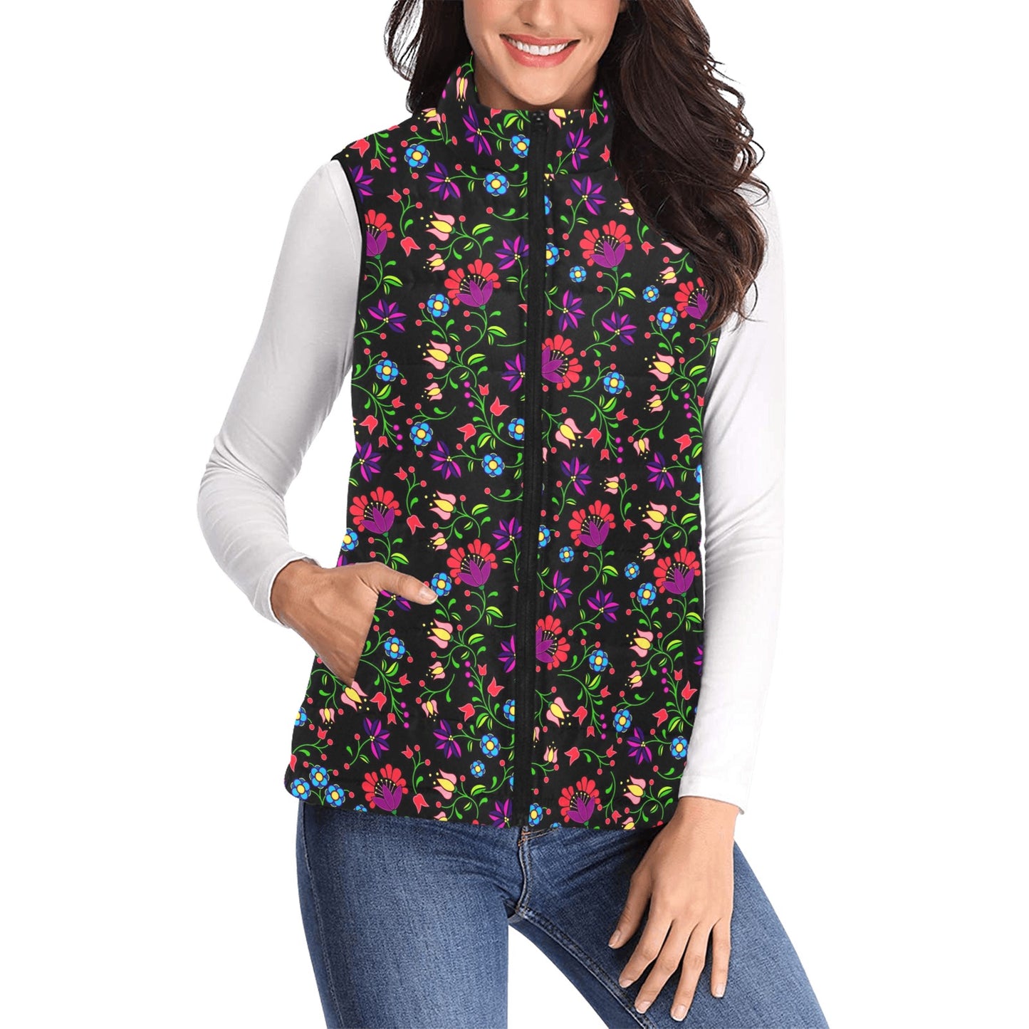 Fleur Indigine Women's Padded Vest Jacket