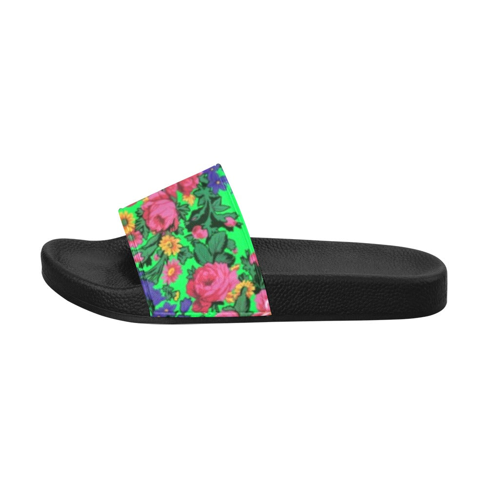 Kokum's Revenge Green Women's Slide Sandals