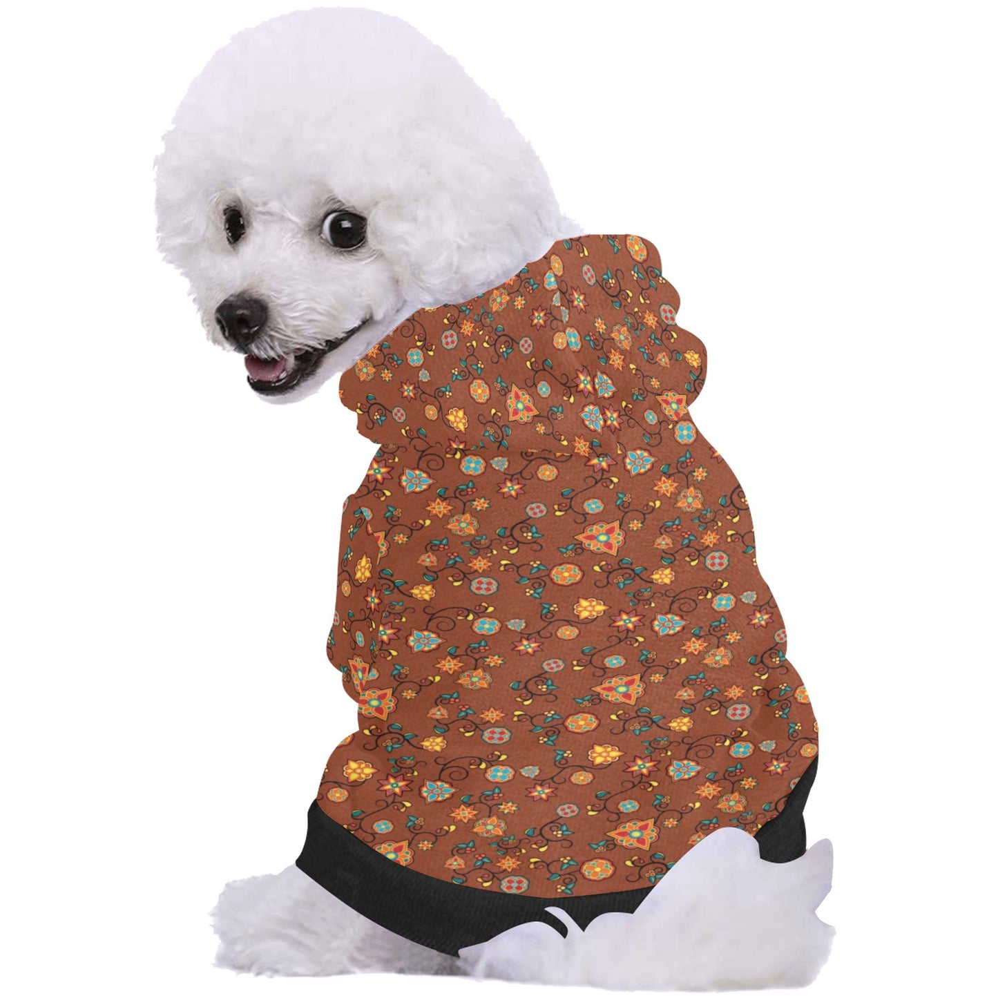 Fire Bloom Shade Pet Dog Hoodie