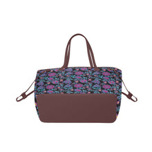 Load image into Gallery viewer, Beaded Nouveau Coal Clover Canvas Tote Bag
