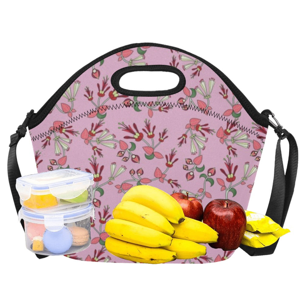 Strawberry Floral Neoprene Lunch Bag/Large