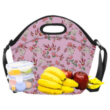 Load image into Gallery viewer, Strawberry Floral Neoprene Lunch Bag/Large
