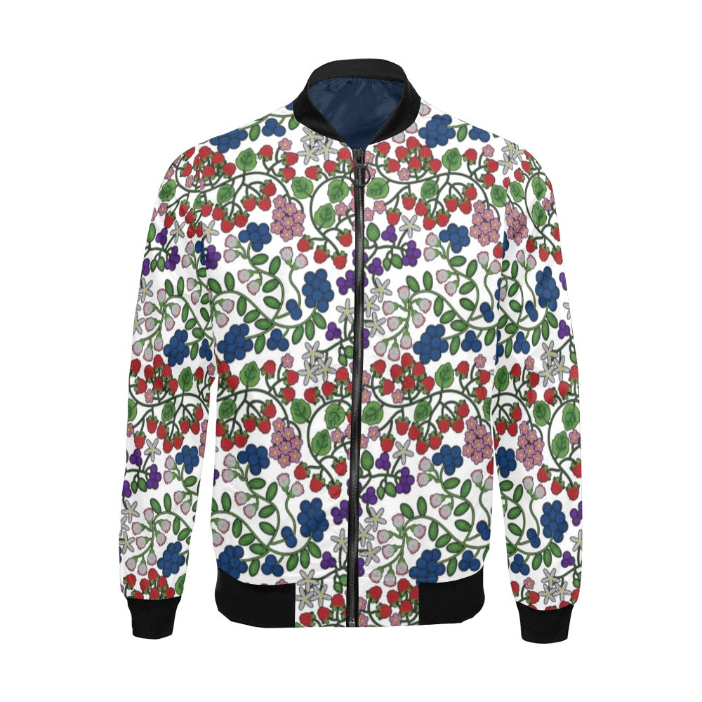 Takwakin Harvest White Bomber Jacket for Men