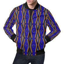 Load image into Gallery viewer, Diamond in the Bluff Blue Bomber Jacket for Men
