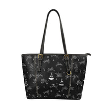 Load image into Gallery viewer, Ledger Dables Black Leather Tote Bag
