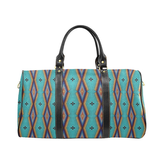 Diamond in the Bluff Turquoise Waterproof Travel Bag